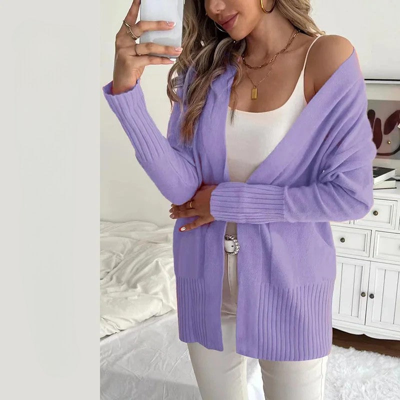 Women’s Multi-Color V-Neck Cardigan Sweater
