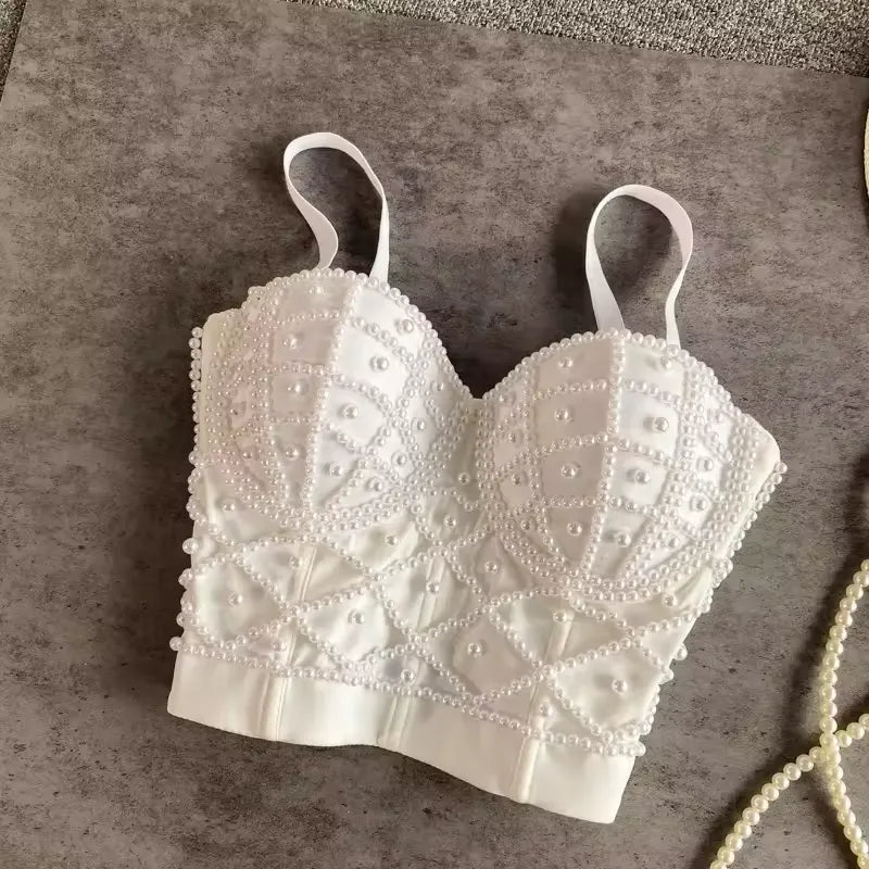 Inside Wrap Chest Pearl Camisole