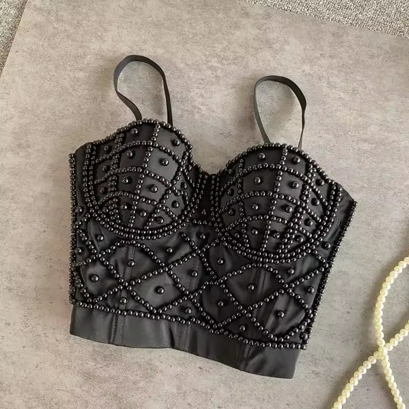 Inside Wrap Chest Pearl Camisole