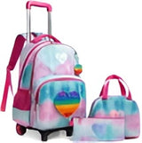 3 Pcs Set Trolley Bag with Pencil case and Lunch Bag