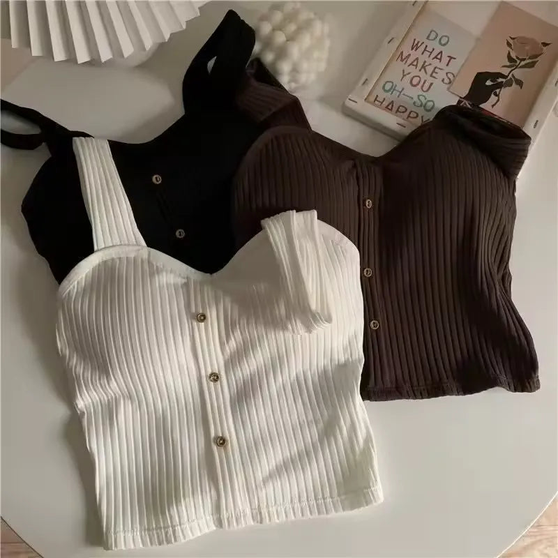 Sweet Cool hot spicy sexy crop top camisoles women's tank tops