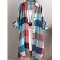 Women's Loose Fit Plaid Shirt