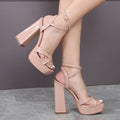 Women's Luxury PU Leather High Heels