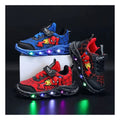 Cartoon Spiderman LED Light-Up Sneakers for Boys