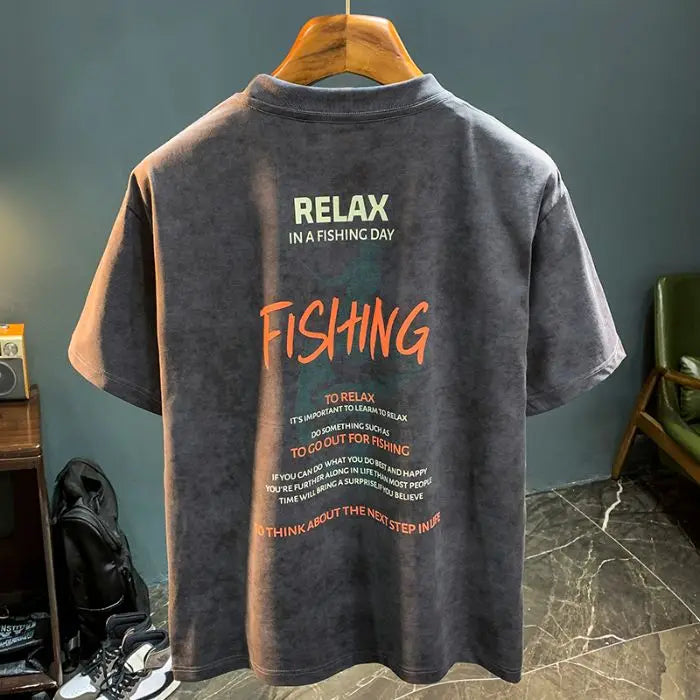 Retro Half Sleeve Washed T-Shirt