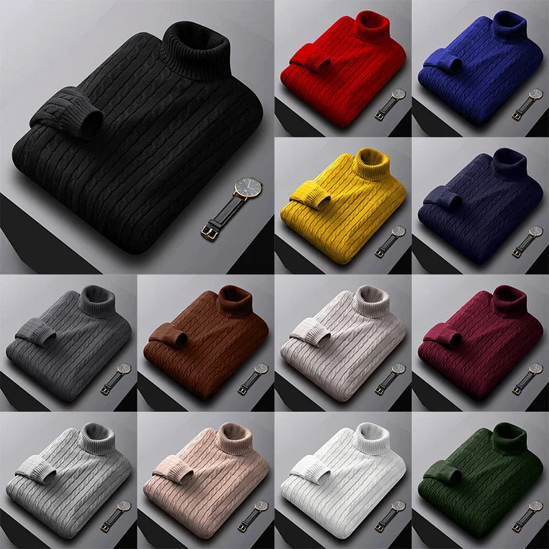 Men's High Neck Sweater  foer winter