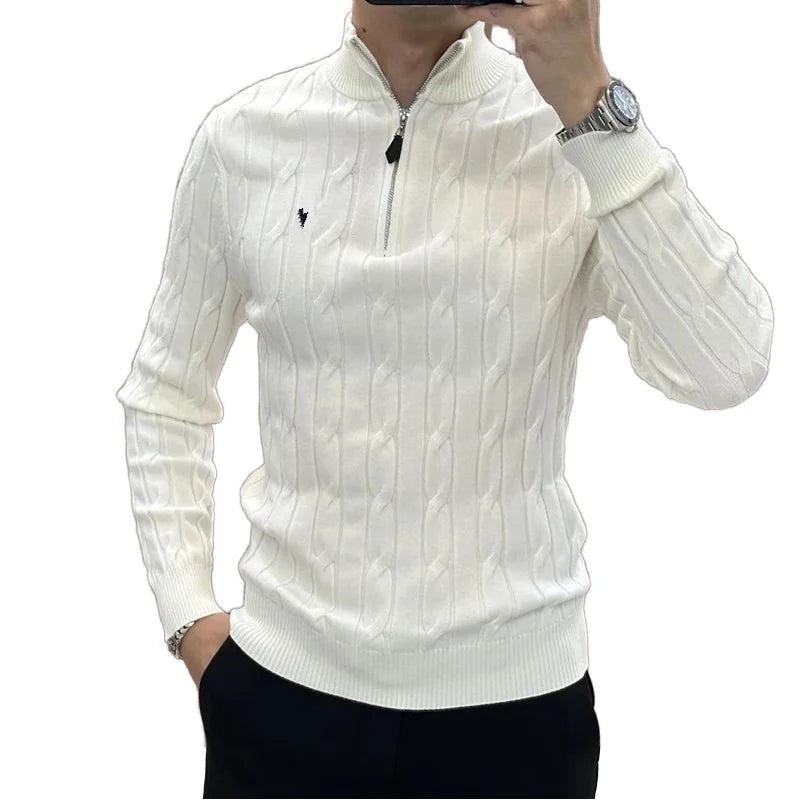 Men’s Long Sleeve Knitted Pullover Sweater