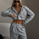 Women’s Cropped Hoodie Tracksuit