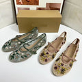 Women’s Mesh Mixed Color Slip-On Flats