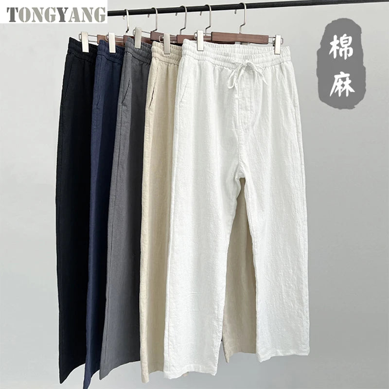Men’s Lightweight Cotton-Linen Pants