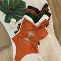 Women's One-Shoulder Hollow-Out Bikini