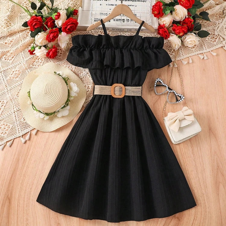 Knee-Length Summer Dress for Girls