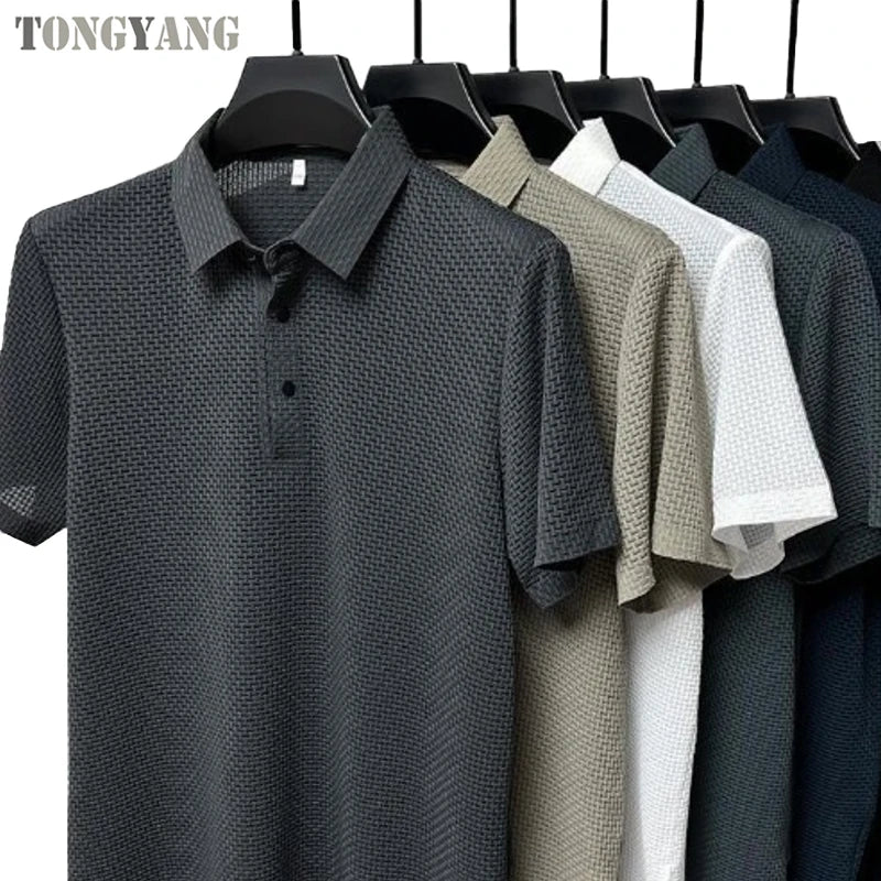Men’s Button-Up Short Sleeve T-Shirt