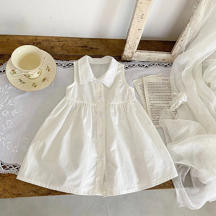 Baby 100% Organic Cotton Sleeveless Dress