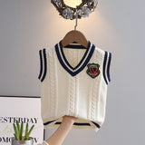 Boys’ School Style Sleeveless Sweat Vest