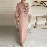 Elegant Solid Color Abaya