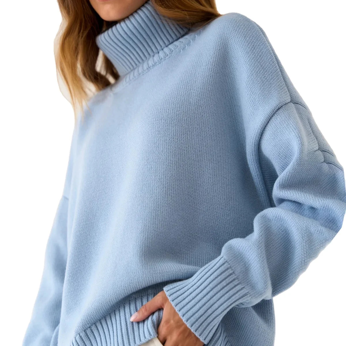 Women’s High Turtleneck Knitted Sweater
