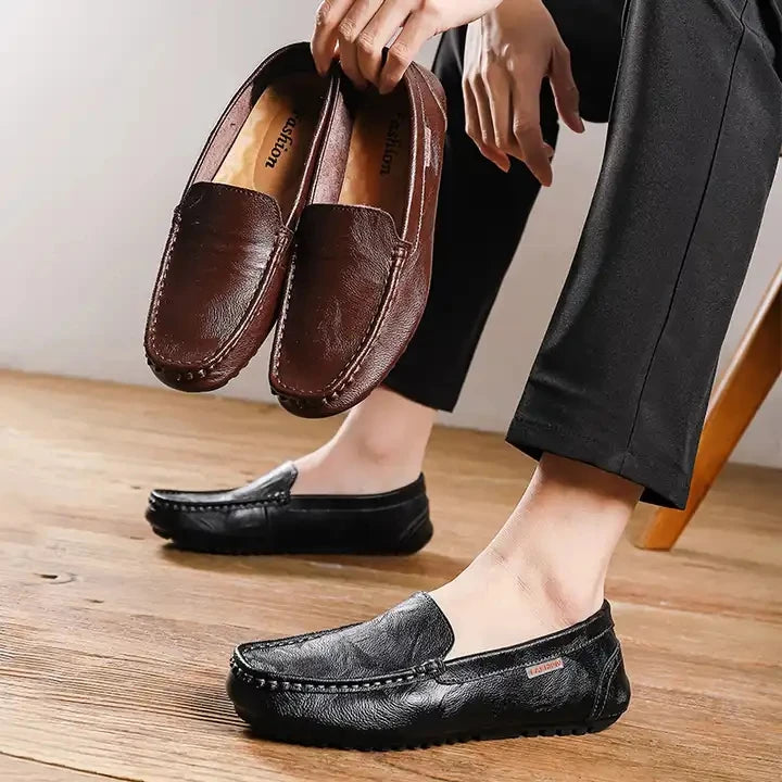 Cow Leather Walking Loafers