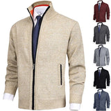 Men Autumn Winter Knitwear Long Sleeve Turtleneck Zipper Neck for winter season