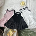Summer Sleeveless Casual Skirt Dress for Baby Girls