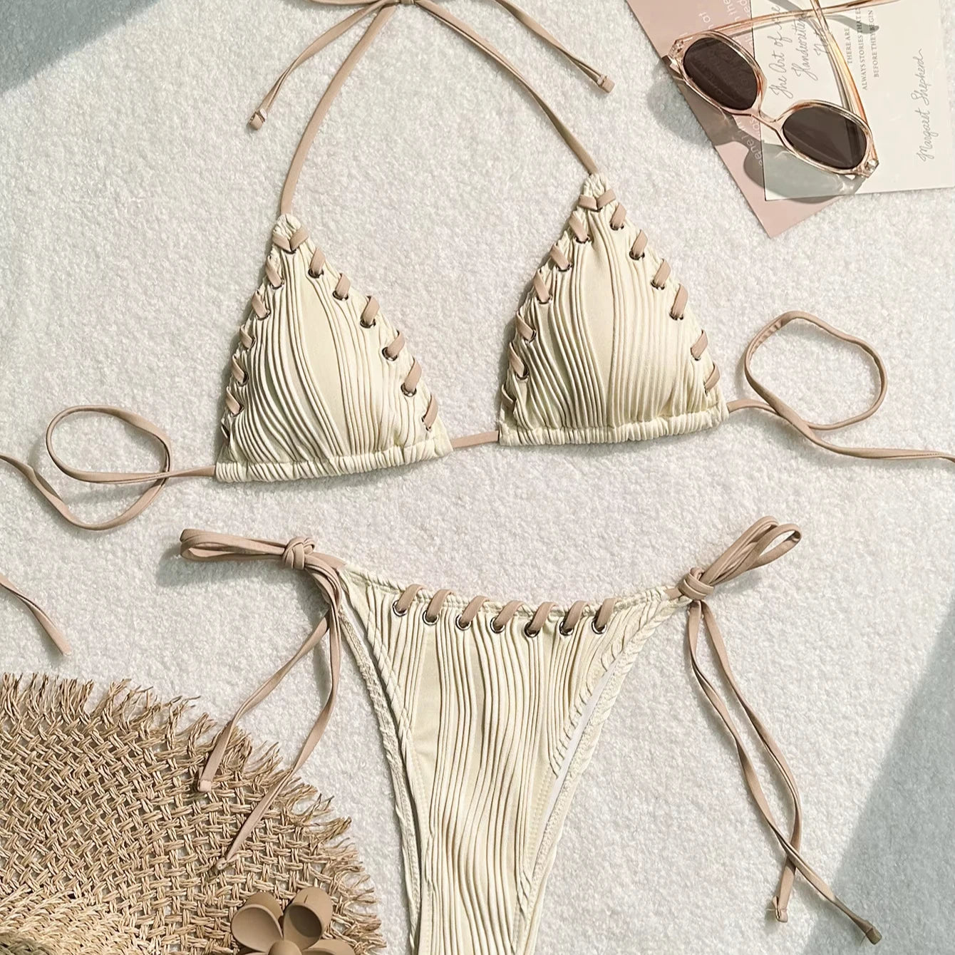 Sexy Solid Color Bikini