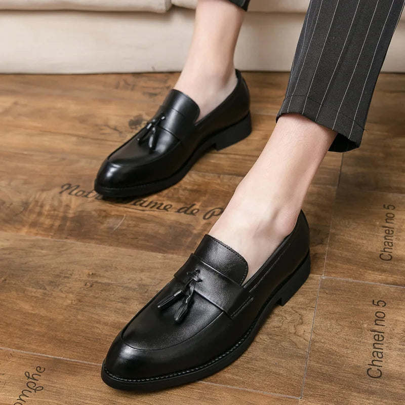 Men's Slip-On Leather Dress Shoes