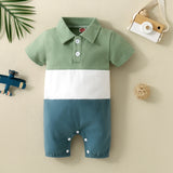 Summer Short-Sleeve Romper for Newborns