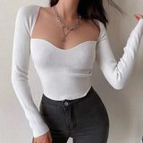 Casual Women’s Deep Neckline Top