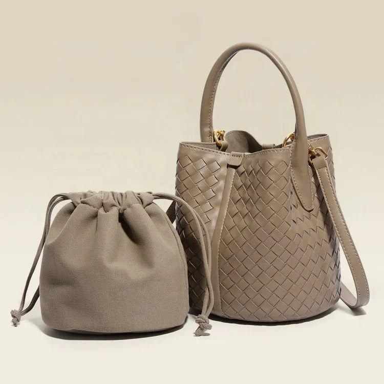 High-Quality Hand-Woven Bucket Bag for Women