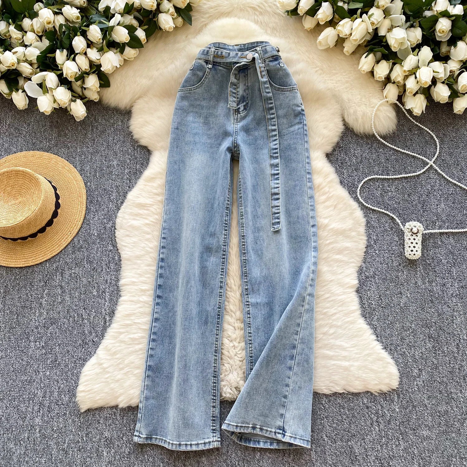 Women's High-Waist Denim Jeans