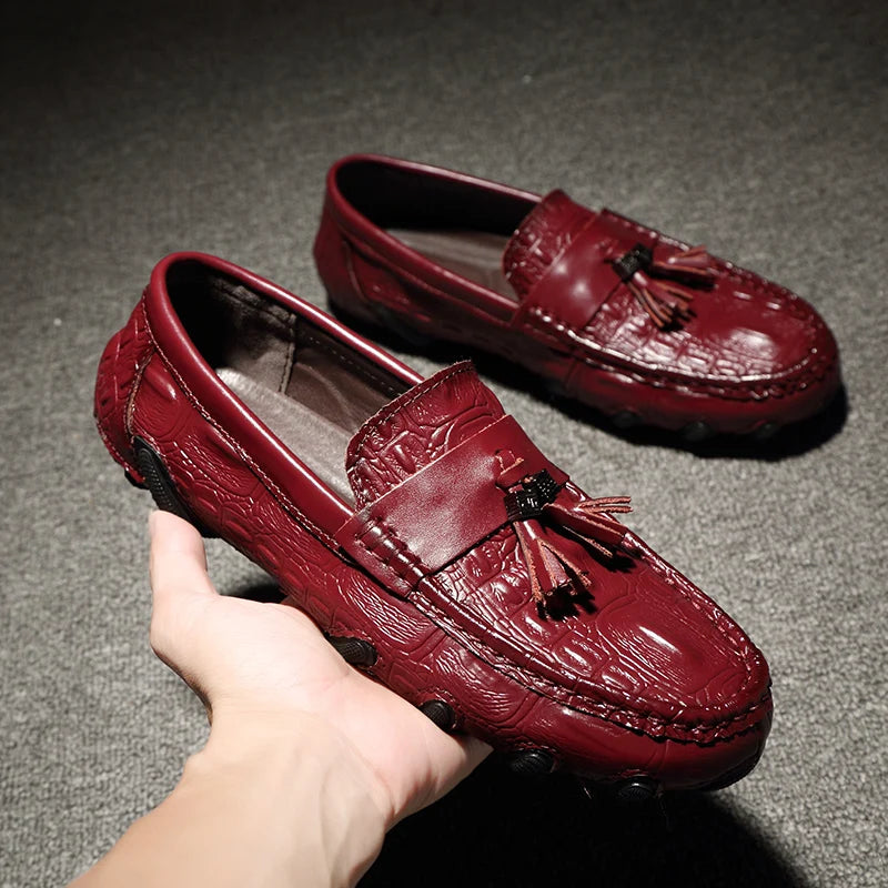 Men’s Genuine Leather Tassel Loafers