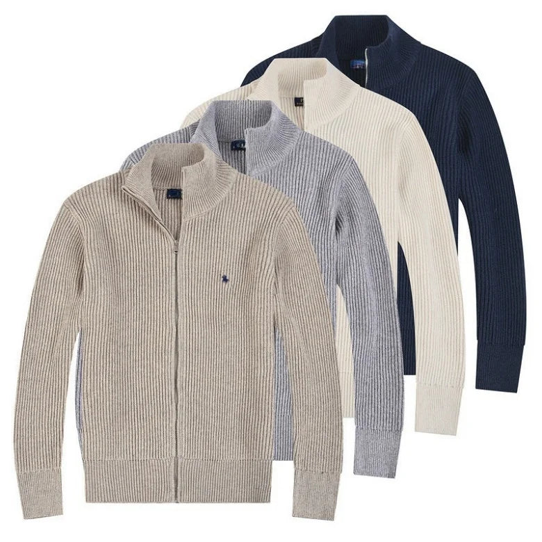 Men’s Cashmere Blend Long Sleeve Cardigan