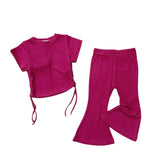 Kids Round Neck Two-Piece Set