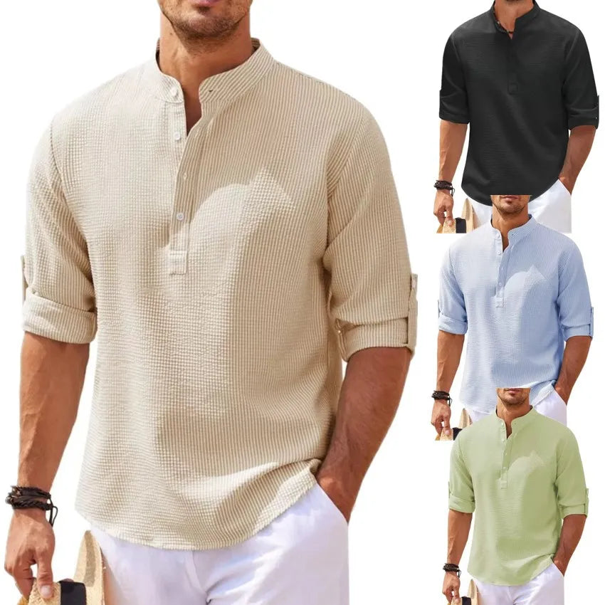Men’s Casual Solid Shirt