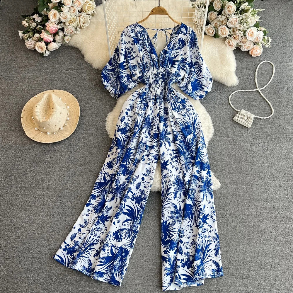 Floral Chiffon Jumpsuit