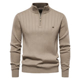 Men’s Half Zip Knit Pullover Sweater