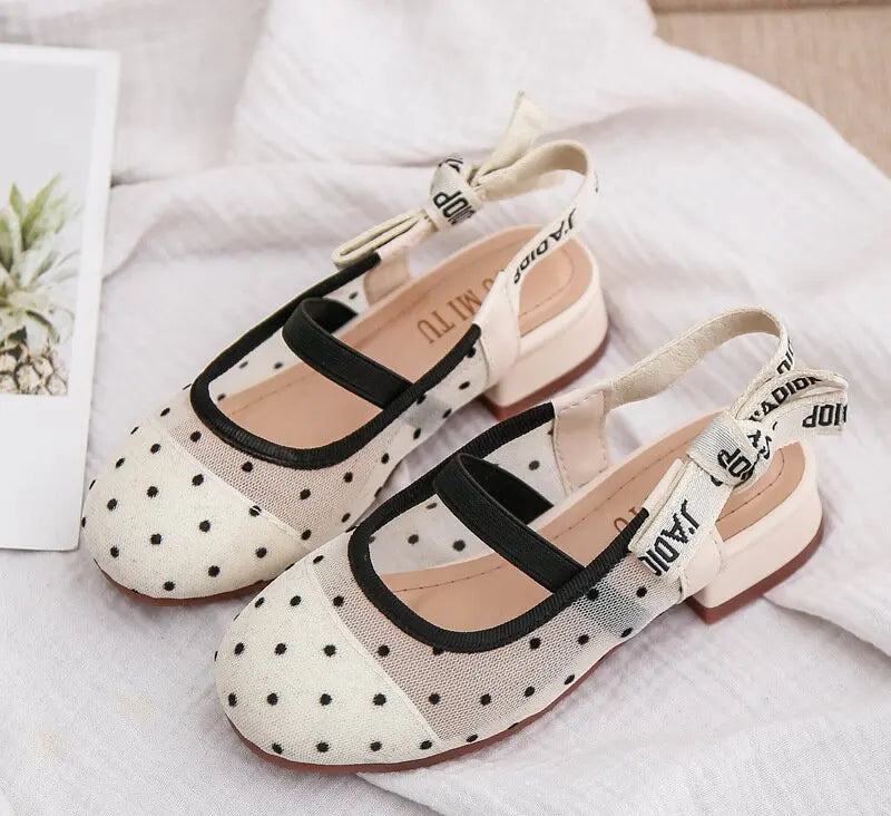 Girls’ Princess Slingback Wedge Sandals