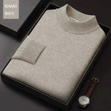 Men High-quality Semi-tall Collar Casual Turtleneck  for winter season