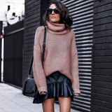 Women’s Long-Sleeve Turtleneck Knit Sweater