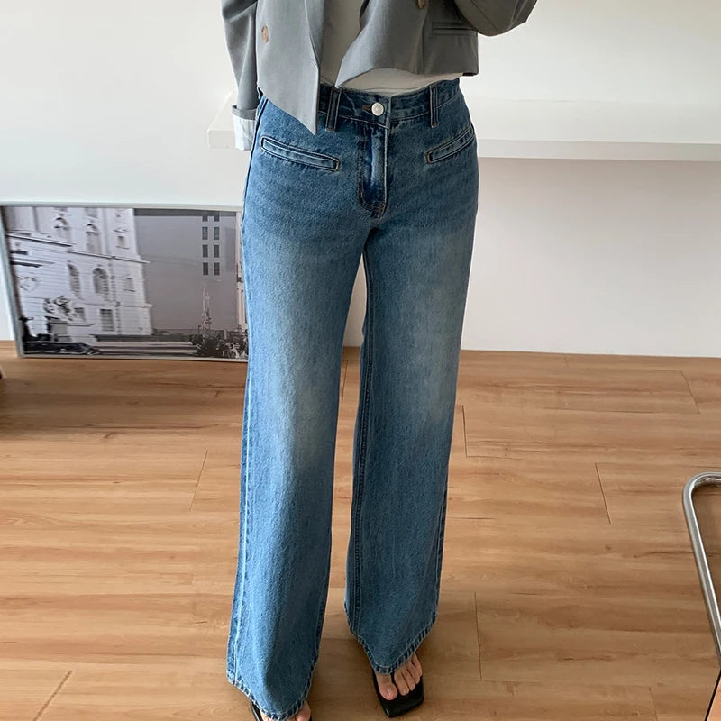 Women's Square Toe Denim Jeans