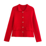 Knitted Casual Fashion Cardigan Sweater for Women
