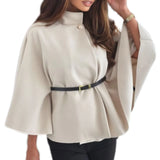 Women’s Woolen Stand-Collar Top