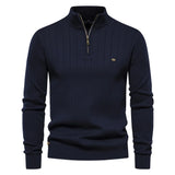 Men’s Half Zip Knit Pullover Sweater