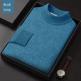 Men High-quality Semi-tall Collar Casual Turtleneck  for winter season