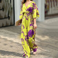 Loose Bat Sleeves High Waist Casual Jumpsuit