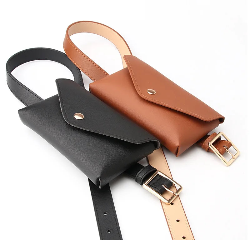 Women’s PU Belt with Wallet