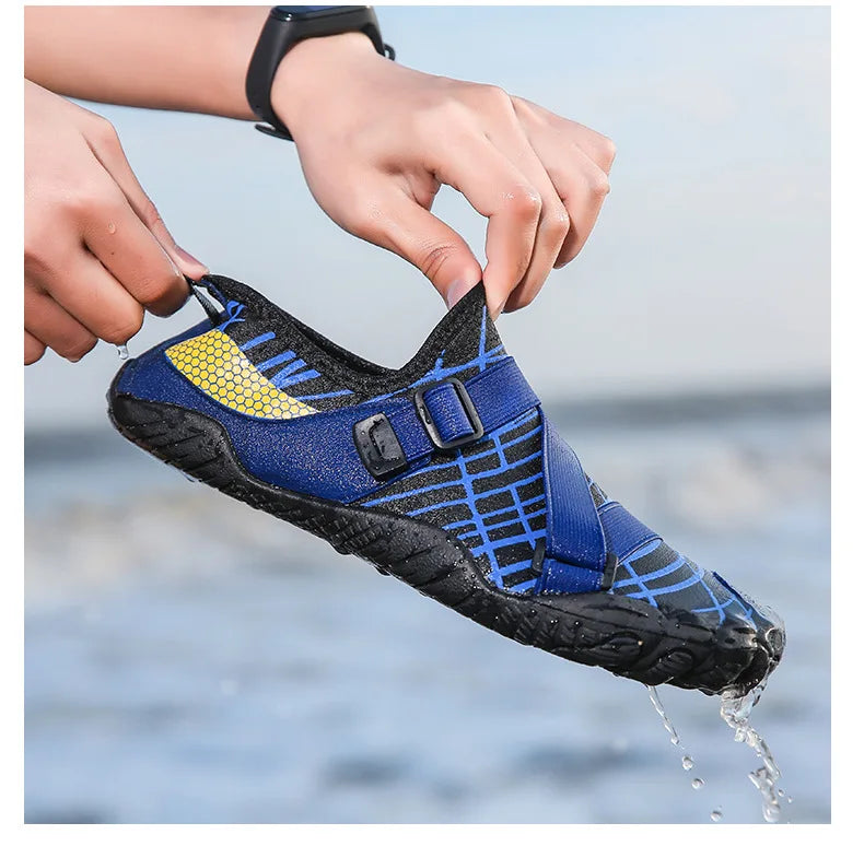 Unisex Anti-Slip Aqua Shoes with Stretch Comfort
