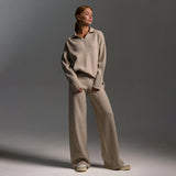 Women’s Two-Piece Knitted Pullover Set