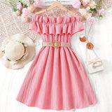 Knee-Length Summer Dress for Girls