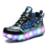 LED Light-Up Roller Skate Sneakers